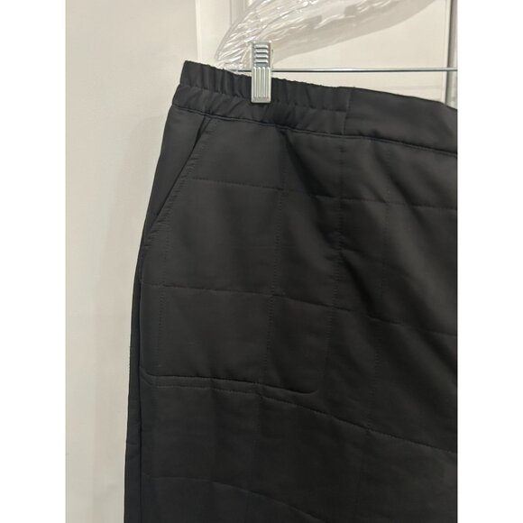 Arctic Expedition Quilted Womens Black Pants 1X Polyester Elastic Waist Warm Win - Picture 4 of 9
